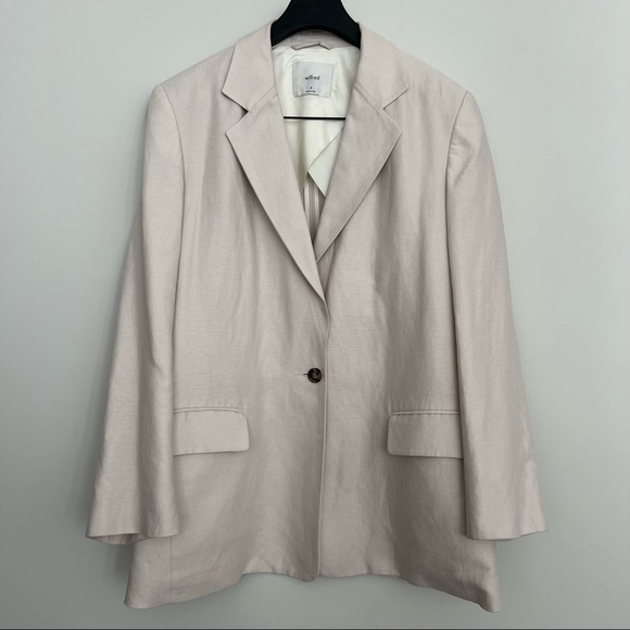 ARITZIA Wilfred Vito Single-Breasted Linen Blazer - Picture 2 of 13
